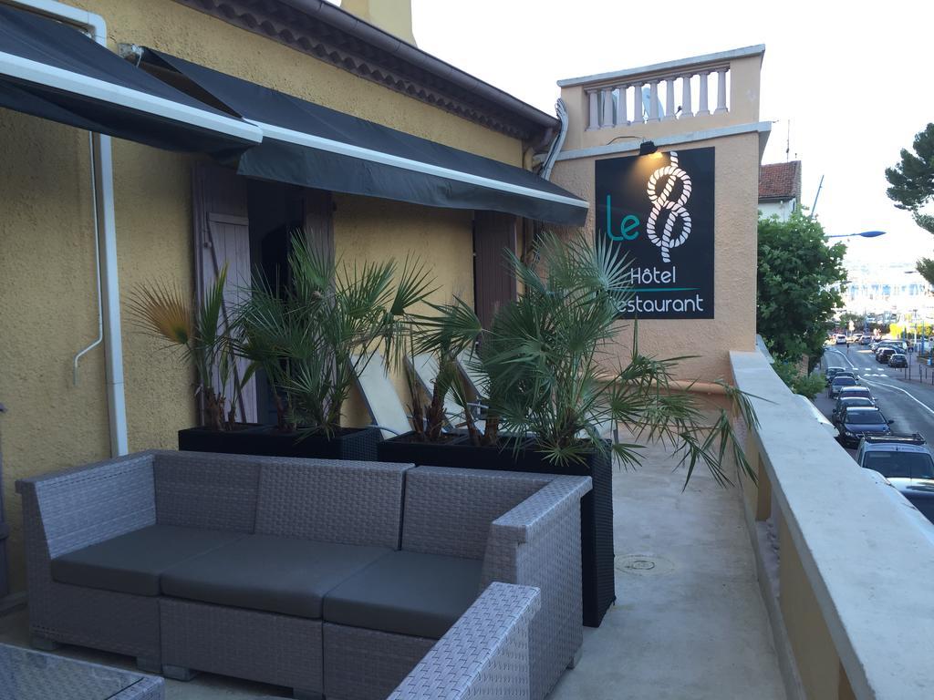 Hotel Restaurant Le 8 Mandelieu Exterior foto